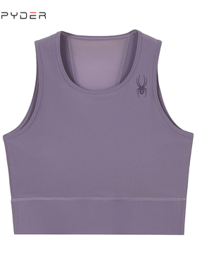 SPYDER蜘蛛运动内衣女跑步背心带健身服夏高强度瑜伽文胸22CS434W