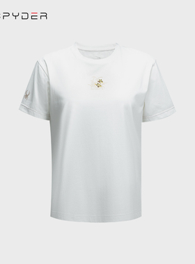 SPYDER蜘蛛t恤女宽松运动短袖夏季时尚潮牌圆领时尚24MS452W