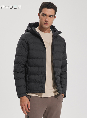 SPYDER蜘蛛男士休闲轻薄羽绒服保暖舒适百搭外套23EF243M