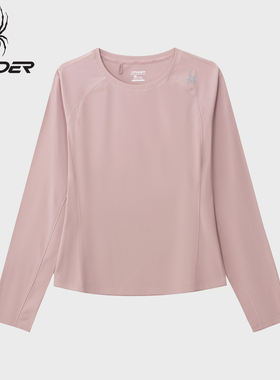 SPYDER蜘蛛26新品春夏女子透气亲肤长袖圆领T恤02TO26121KW