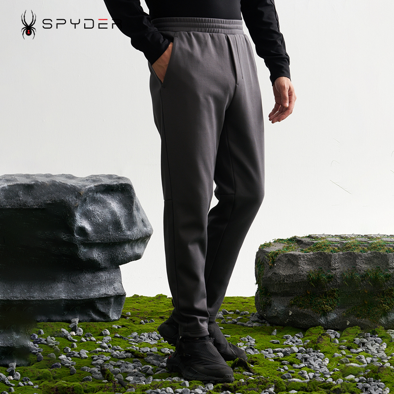 SPYDER蜘蛛新款运动保暖长裤男休闲收脚裤束脚裤子24CF505M