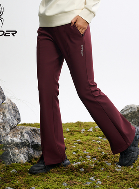 SPYDER蜘蛛25秋冬新品女士运动裤宽松微喇叭多巴胺长裤女25MR508W