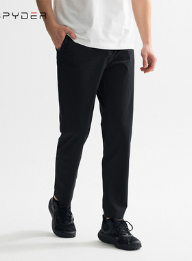 SPYDER蜘蛛春季休闲裤男新款修身直筒裤子男百搭运动长裤25MR519M