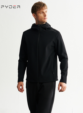 SPYDER蜘蛛男士加绒运动休闲外套新款男士梭织运动夹克男24MF105M