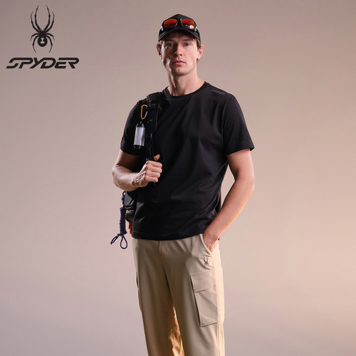 SPYDER蜘蛛26春夏新品男士圆领T恤短袖男02TE26103KM