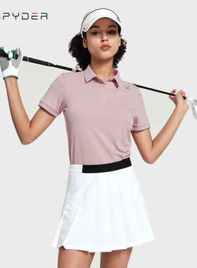 SPYDER蜘蛛24新款女短袖Polo衫女休闲T恤时尚体恤上衣潮24MS440W