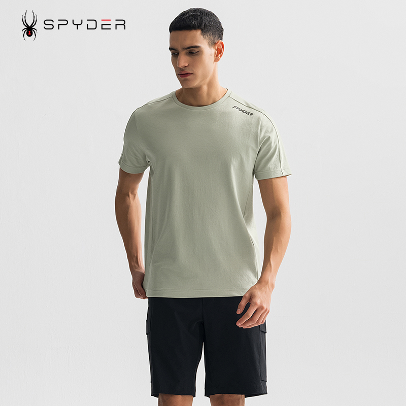 SPYDER蜘蛛夏季新品男子户外休闲运动短袖T恤25MS419M