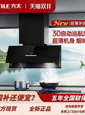 方太P20-W+02-TEK20油烟机套装静压烟灶联动商用家用油烟机