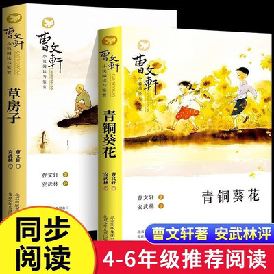 青铜葵花+草房子 曹文轩纯美小说系列全集儿童文学三四五六年级上册下册课外阅读书籍快乐读书吧