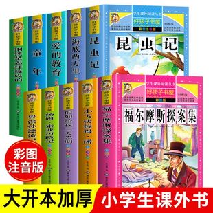 海底两万里福尔摩斯鲁滨逊漂流记汤姆索亚历险记一二三年级 好孩子书屋第三辑昆虫记童年爱 教育假如给我三天光明钢铁是怎样炼成