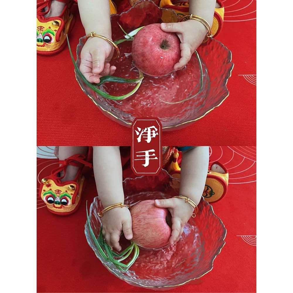 宝宝周岁礼洗手盆小红书净手洗手礼盆一周岁抓周道具周岁礼洗脸盆