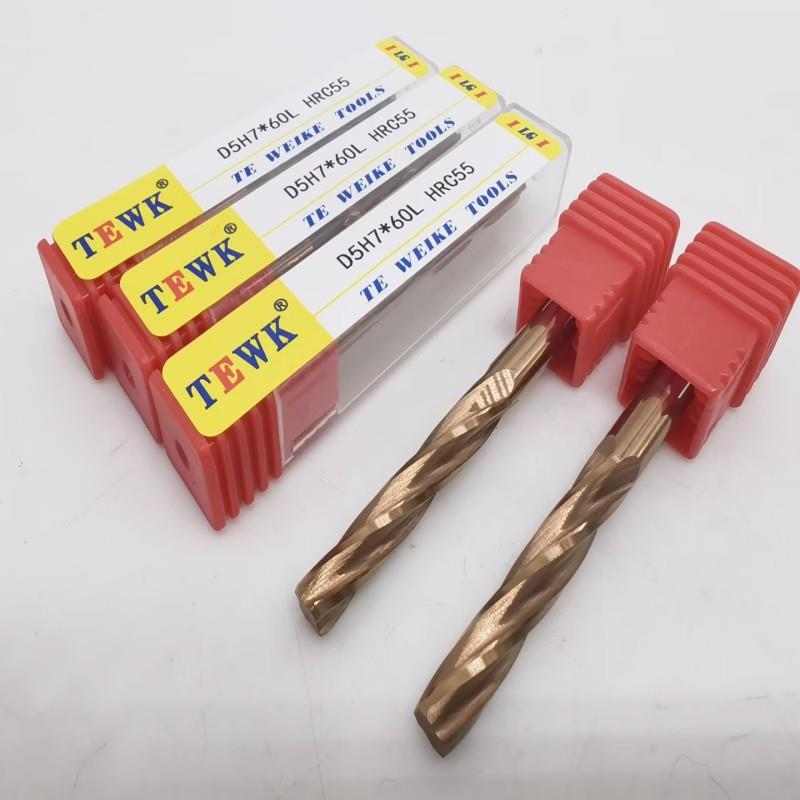 TEWK 涂层钨钢螺旋铰刀  整体合金机用铰刀2-3-4-5-6-7-8-9-10H7