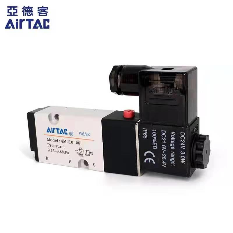 亚德客电磁阀 4M210-08/4M310-08/4M310-10气动阀门板式电磁阀