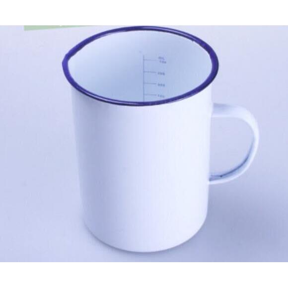 搪瓷量杯1000ML 带刻度烧杯 实验室用品 量杯 搪瓷杯1000ml