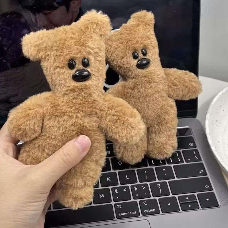 【成品】憨豆先生泰迪熊吱吱叫挂件高颜值从书包挂件送女友礼物