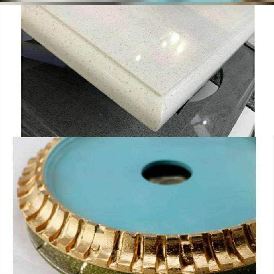 石材磨边机磨轮法国边花岗岩8号边金刚石烧结1/4圆边金刚轮打磨