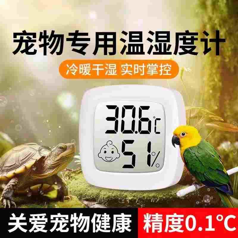 温度计鹦鹉迷你室内家用温湿度计爬宠养殖宠物乌龟电子数显湿度计
