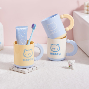 刷牙杯儿童情侣创意可爱卡通杯子漱口杯高颜值家用塑料牙杯洗漱杯