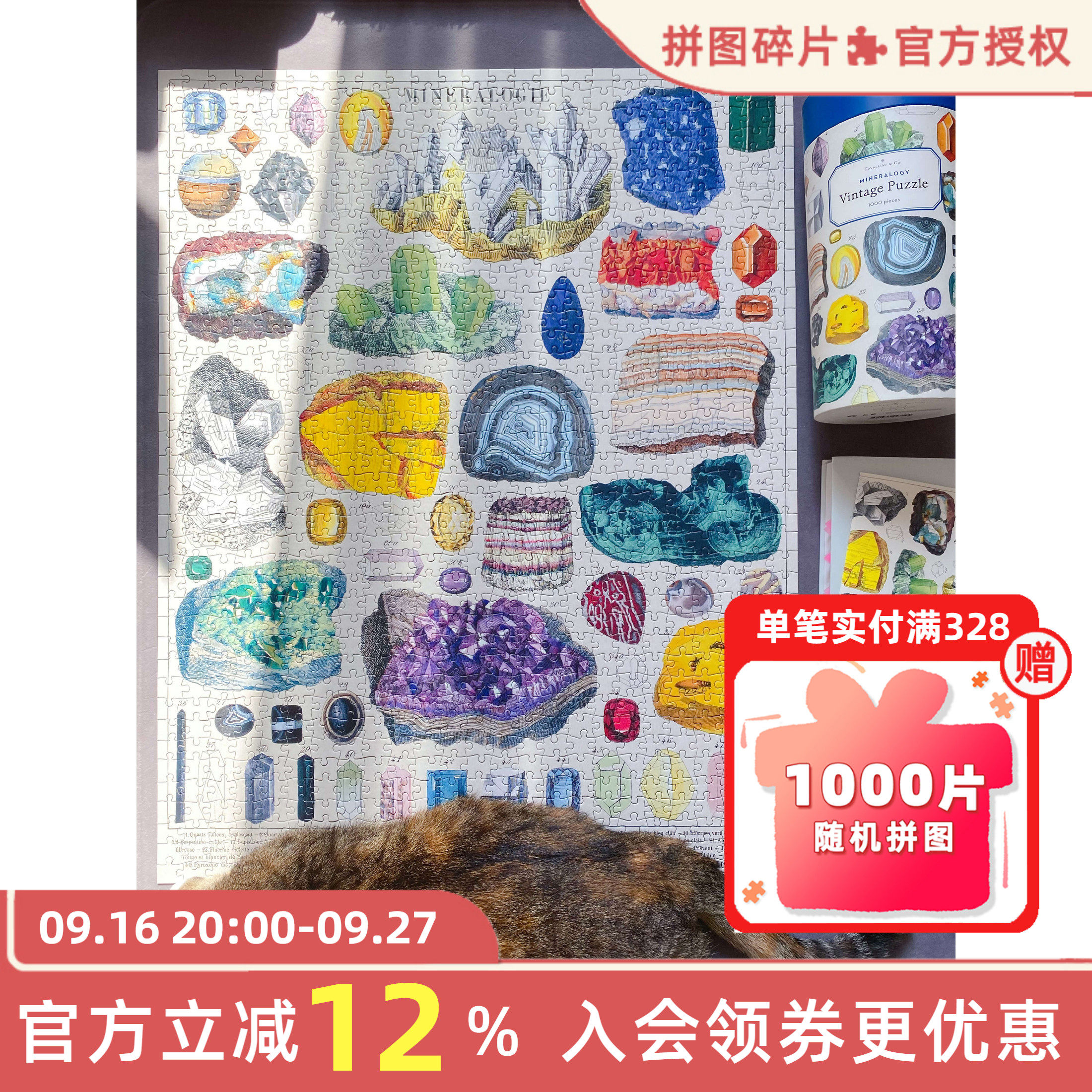 Cavallini拼图1000片矿物学
