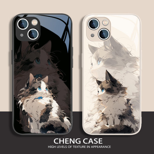 猫咪苹果手机壳可爱卡通
