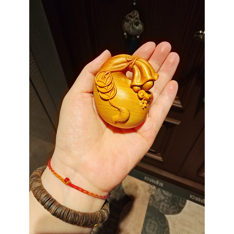 太行山崖柏代代数钱手把件男士随身文玩手玩件