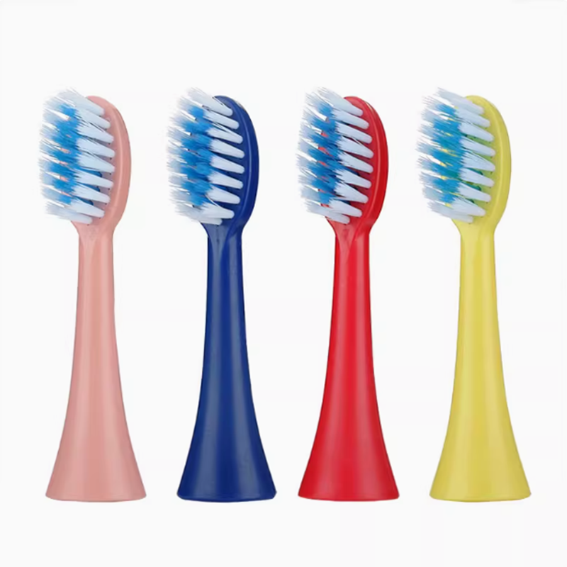 适用贝因美儿童GT1电动牙刷头替换头软毛磨圆护龈粗轴