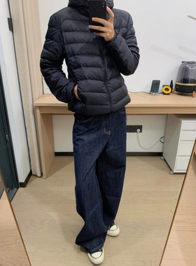 Design Create [现货]新国标90白鸭绒冬季运动户外连帽排骨羽绒服