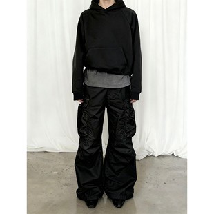 Design Create加绒卫衣秋冬加厚套头连帽长袖微宽松百搭430G外套