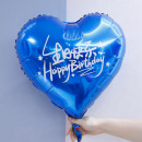 生日18寸爱心气球装 扮 饰铝膜气球场景布置成人生日庆祝趴氛围装