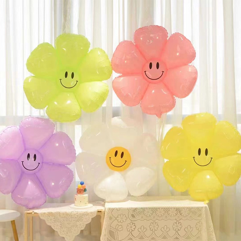 彩色笑脸太阳花朵小雏菊气