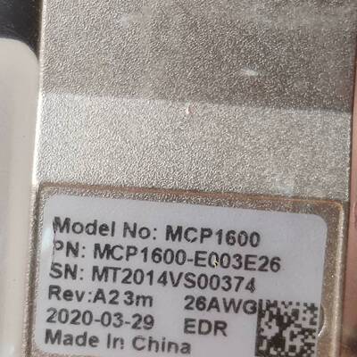 可维修迈络思 mellanox mcp1600 mcp1600-e议价
