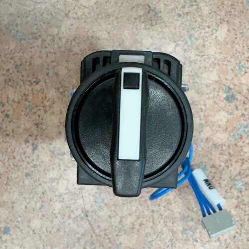 可议价旋转开关AR22PR-1，22mm规格，带蓝色连接线
