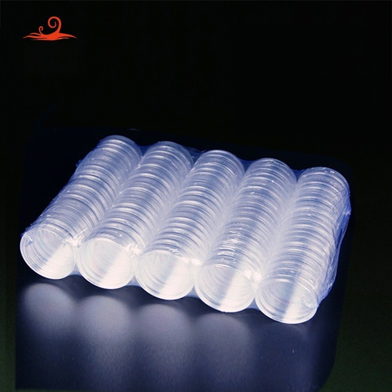 钱币塑料透明小圆盒运动会和字三组纪念币收藏5元硬币保护盒30mm