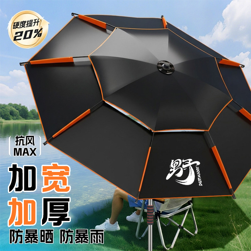 2026新款钓鱼伞户外露营遮阳伞垂钓防雨防晒伞加厚野钓专用大钓伞