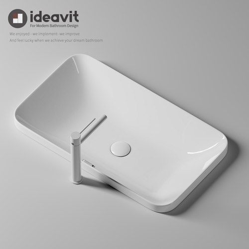 IDEAVIT半嵌入式洗手盆赠送下水