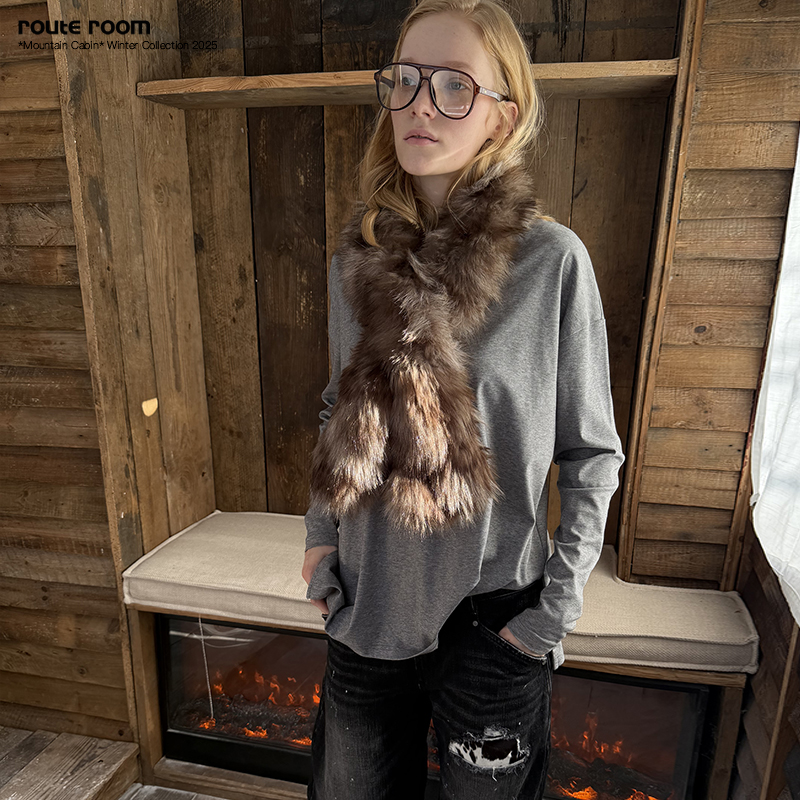 routeroom环保皮草围巾