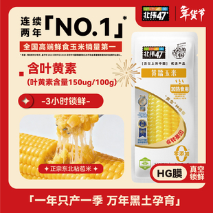 北纬47度官方旗舰店鲜糯玉米10穗真空包装代餐即食正宗东北玉米