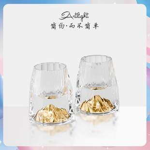 金山钻石2024新款 白酒杯子喝酒高级感高档轻奢玻璃二两白酒分酒器
