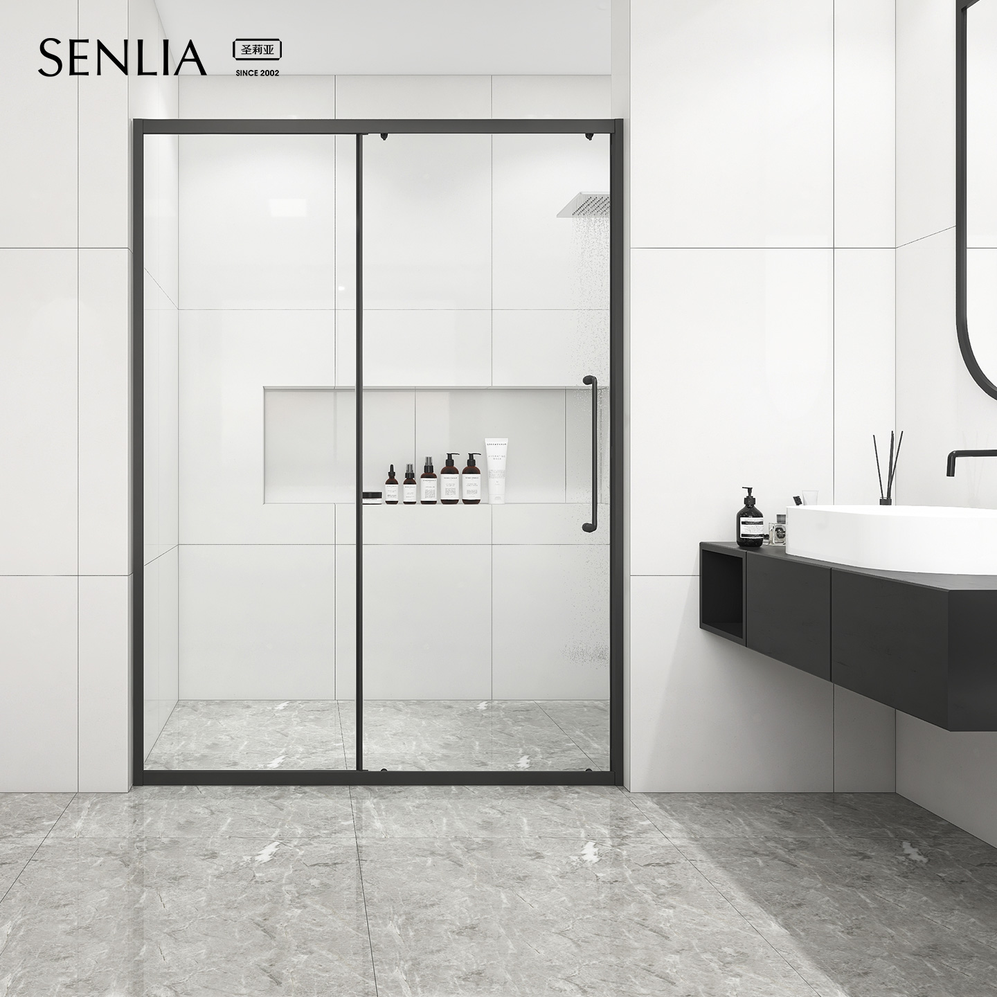 轻奢窄边设计 送防爆膜纳米自洁 包测量安装