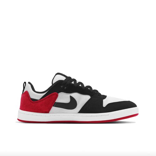 Nike SB Alleyoop 麂皮 包裹性防滑 低帮 板鞋 男款 黑白红