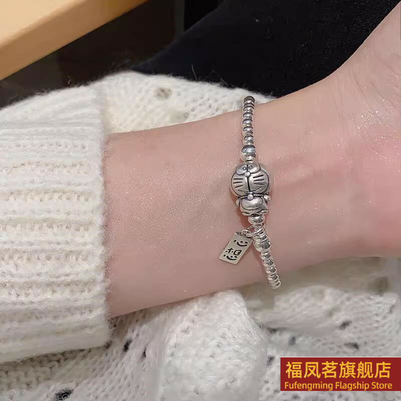 女银饰未镶嵌日韩正生足银9手链