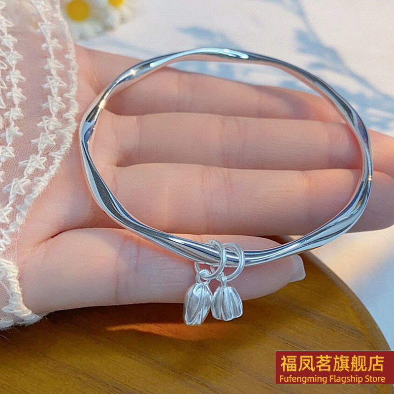 原创设计女银饰正生莫比乌斯手镯