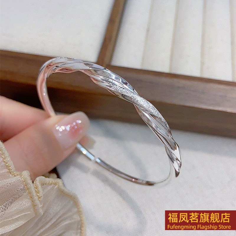 原创设计女银饰正生莫比乌斯手镯