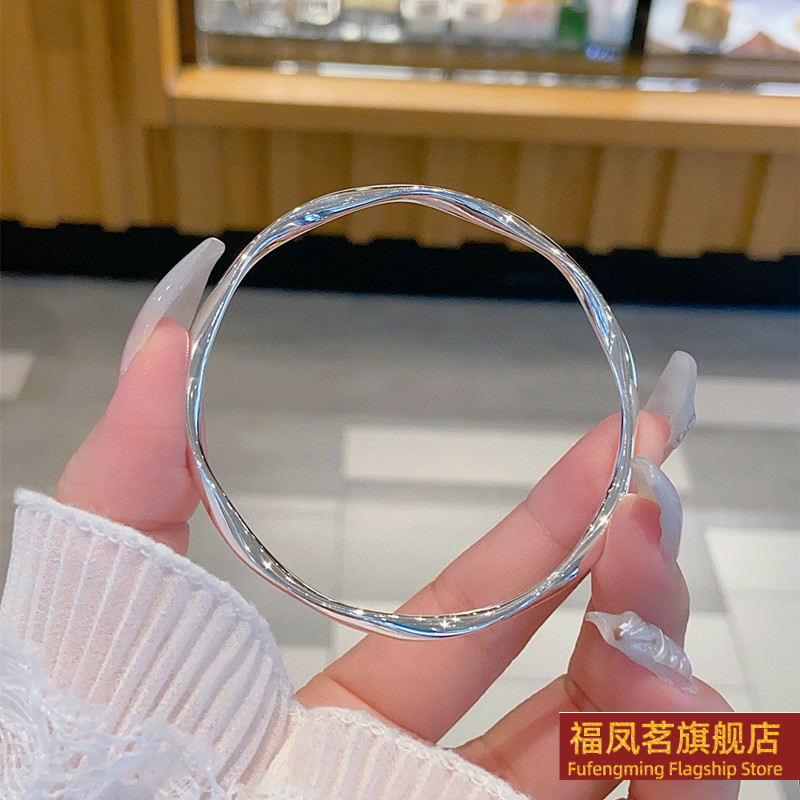 原创设计女银饰正生莫比乌斯手镯