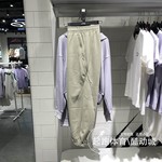 李宁运动裤2024秋新款户外系列男子加绒保暖宽松收口长裤 AKLU895