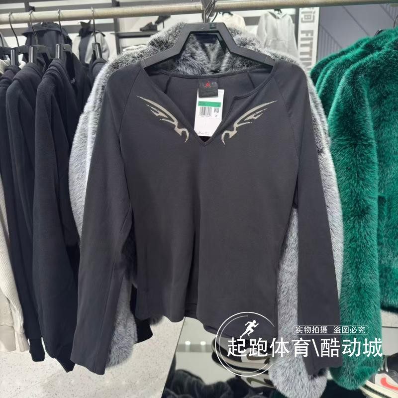 耐克女Jordan紧身针织长袖上衣