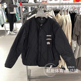 反伍BADFIVE防泼水保暖宽松外套AJMU085 李宁男子短棉服2024冬新款