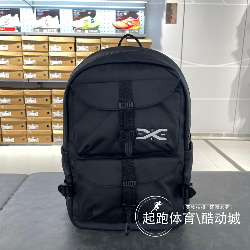 李宁男女大容量防泼水双肩包
