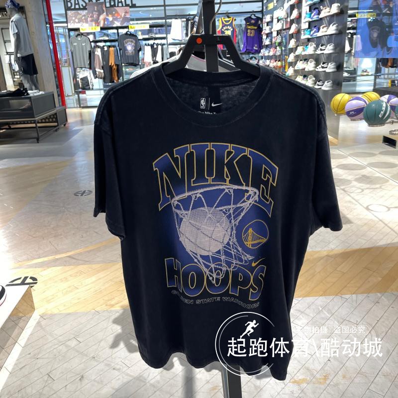 耐克男印花纯棉宽松短袖T恤