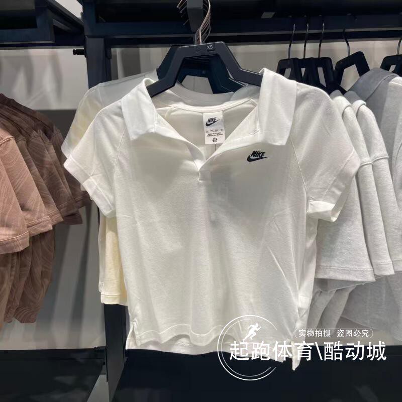 耐克女经典修身针织短袖POLO衫